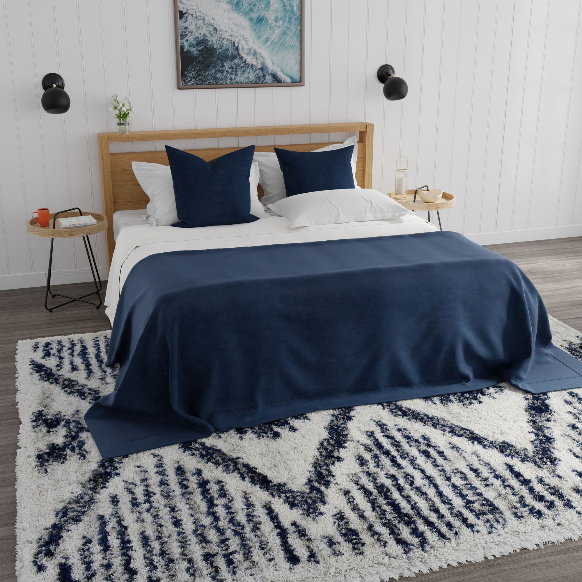 Mason Brooks Indigo Shag CG80A Transitional Geometric 8'3" X 10'0" Area Rug