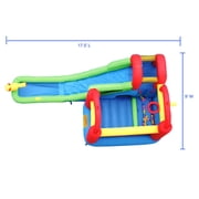 Bounceland Water Slide With Playstation Bounce House with Blower