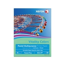 Xerox® Vitality Colors™ Pastel Plus Color Multi-Use Printer & Copy Paper, 1 Ream, Green, Letter (8.5" x 11"), 500 Sheets Per Ream, 24 Lb, 30% Recycled