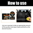 Homonth Plastics Renovate Wax, Car Seat Leather Interior Scratch Repair