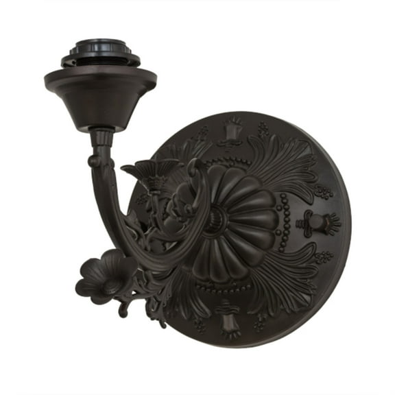 Meyda Tiffany 27067 Victorian - 1 Light Wall Sconce Hardware   Mahogany Bronze Finish