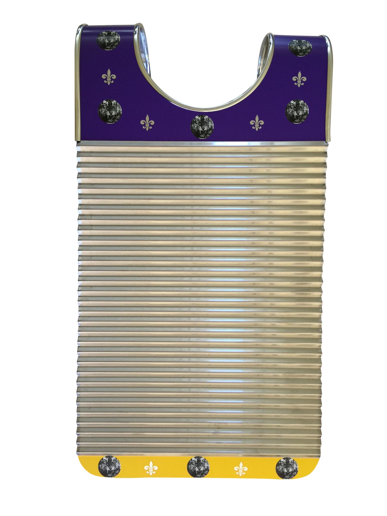 Key of Z Tiger Zydeco Stainless Steel Washboard Percussion