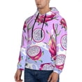 thumbnail image 3 of Sikiie Dragon Fruit Men's Hoodie, Essentials Hoodie, Sweatshirt, Pullover Hooded Sweatshirt for Men-3X-Large, 3 of 7