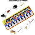 thumbnail image 5 of Rirool Kids Piano Dance Mat - Musical Playmat with 8 Instrument Sounds & Touch Keys - Educational Toy for Toddlers 3-7 Years, 5 of 9