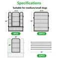 thumbnail image 5 of Txh001 Dog Playpen Outdoor,32 Panels 32inch Metal Dog Fence with Doors for Large/Medium/Small Dogs Pet Puppy Playpen Exercise Pen for RV, Camping, Yard, 5 of 7