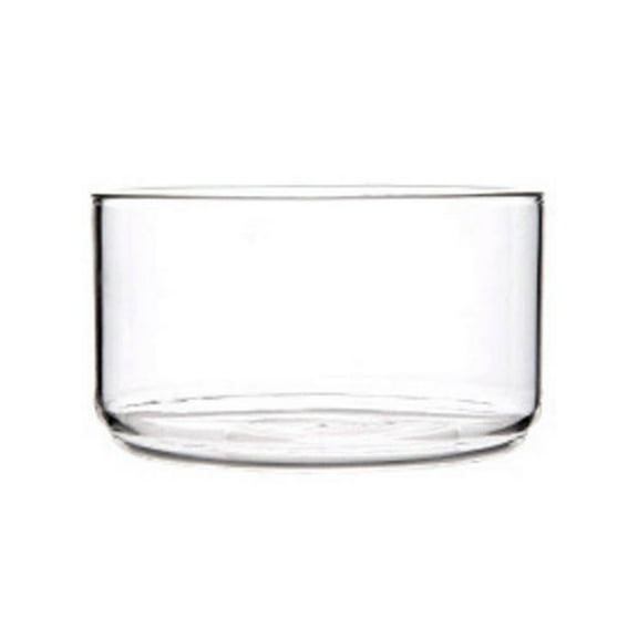 QUTETN Serving Bowl Glass Clear 4.41 x 4.41 x 2.64 In