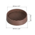thumbnail image 2 of Chair Leg Floor Protectors, 8 Pack 2" - Rubber Round Non-Slip Furniture Pads for Hardwood Floors, Couch (Brown), 2 of 5