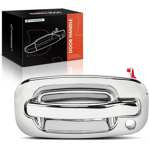 A-Premium - Front Driver Side Exterior Door Handle with Keyhole - Compatible with Chevy & GMC Models - Silverado 1500 2500 3500, Sierra, Tahoe, Avalanche, Suburban - 1999-2007 - Replace# 15034985