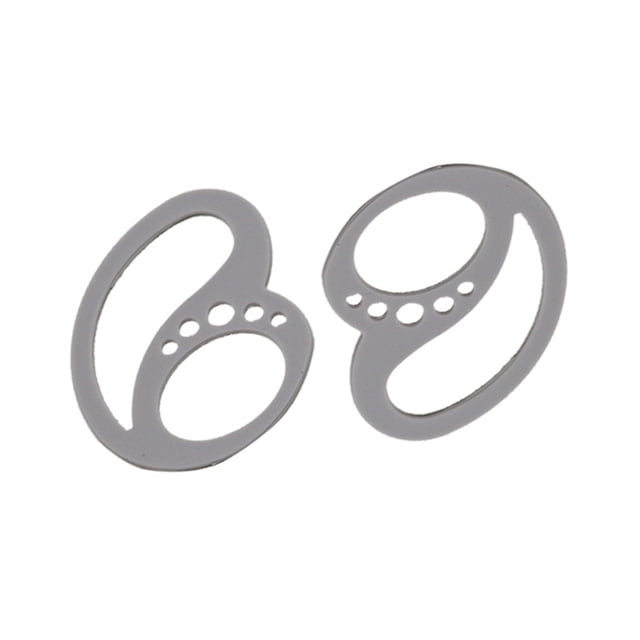 Flmtop 2Pcs Ear Plug Anti-falling Soft Silicone Earphone Clip for Earbuds