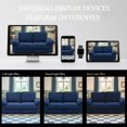 thumbnail image 6 of Newest 78.74" Retro Blue Faux Leather Sofa with Hidden Storage - 2-Seater Loveseat for Small Apartments, Space-Saving Compact Design, 6 of 21