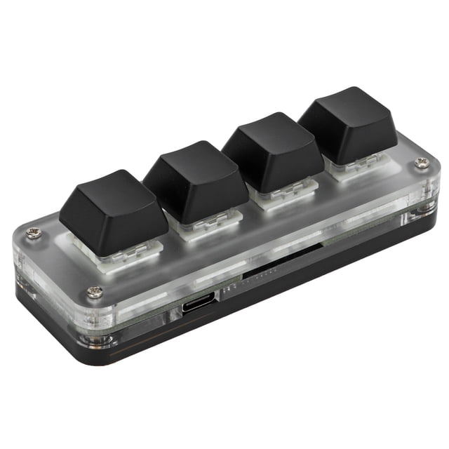 Mini Mechanical Keypad,Mini 4 Key Gaming Mini Key Keypad Key Keypad Exceptional Reliability