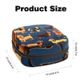 thumbnail image 2 of Dachshund Storage Bag for Sanitary Napkins - Velvet, Sponge, and Oxford Fabric Period Pouch Organizer 4.7x6.6x6.6 in., 2 of 6