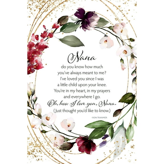 DEXSA Nana Do You Know Inspirational Wood Plaque 6 inches x 9 inches