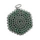 thumbnail image 2 of Limpiador de hierro fundido, cepillo para platos de acero, cepillo para fregar con cadena y inserto de silicona para Verde, 2 of 9