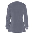 thumbnail image 4 of Uootdi Plus Size Sequin Tops for Women Sparkly Glitter Bow Crewneck Long Sleeve Shirts Evening Party Night Top Going Out Pullover Gift, 4 of 6