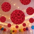 thumbnail image 2 of 12 Inch Artificial Romantic Rose Flower Ball for Home Outdoor Wedding Party Centerpieces Decorations,Silk Floral Arrangement for Table, Wedding Reception,Home Decor | Real-Looking Bouquet, 2 of 5