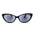 thumbnail image 4 of Black Classic Cat Eye Reading Glasses for Women Presbyopic Glasses Plastic Spring Hinge Readers Sunglasses +2.00, 4 of 5