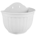 thumbnail image 4 of Semi-circular Imitation Leather Pattern European Style Wall-mounted Flower Pot, 4 of 8