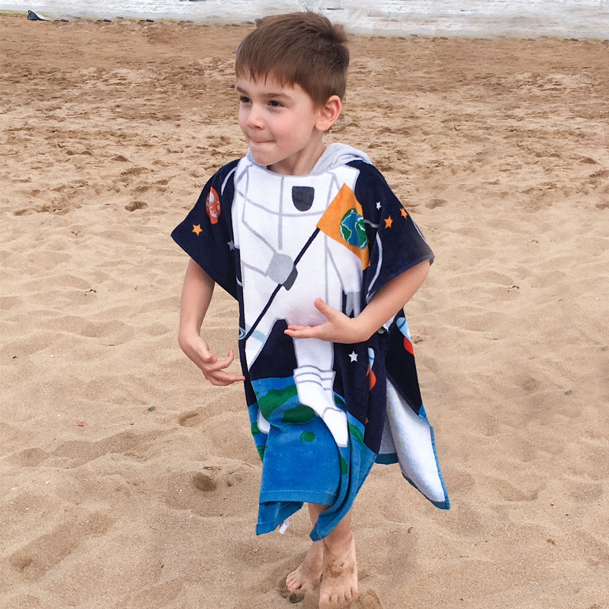 Surf, Bath and Beach Poncho - Kid (6-9 years) - Gammer Brown