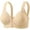Beige, variant on Reerback Bras for Women Wireless Comfy Deep V Bralettes Supportive Floral Patterns Tshirt Push Up Bra Plunge Seamless Bras Pink 46