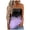 Purple, variant on Fshinging Womens Tank Top Tie Dye Color Block Bandeau Holiday Sleeveless Tube Y2K Layering Shirts Beige L