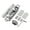 Silver, variant on Invisible Door Hinges Adjustable Concealed Hinges Replacement Aluminum Alloy Butt Hinge Home Door Hardware Easy to Install