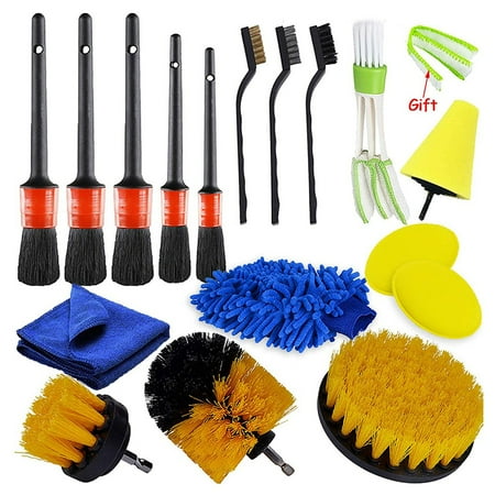 

17 Pcs Car Cleaning Brush Detailing Brush Set for Car Air Vents Clean