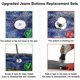 thumbnail image 2 of 15 juegos de botones de reemplazo de jeans, 17 mm sin costura metal extraíble Reparación de reemplazo de botones de jeans Combo de rosca remaches y destornilladores, 2 of 4
