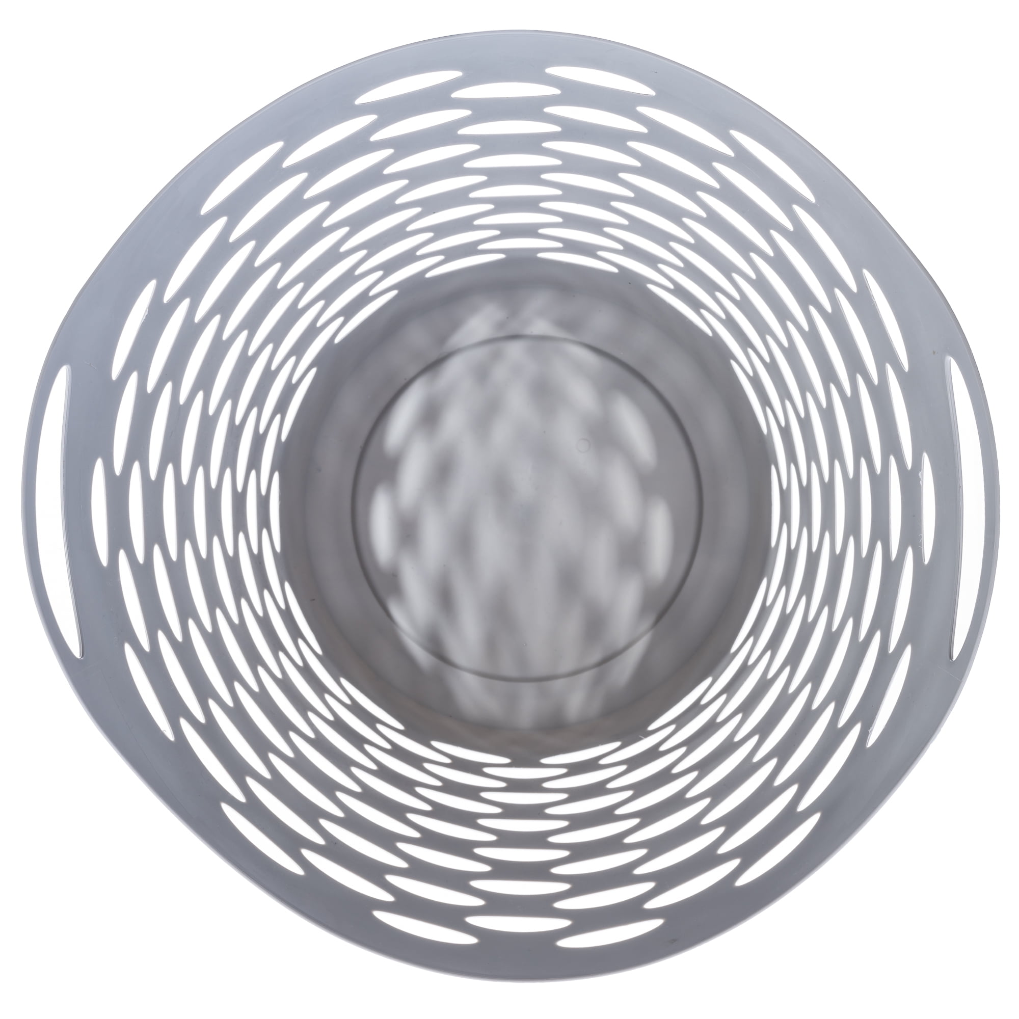 Mainstays 2 Bushel Flexible Plastic Round Laundry Hampers, Soft Silver, 3 Pack