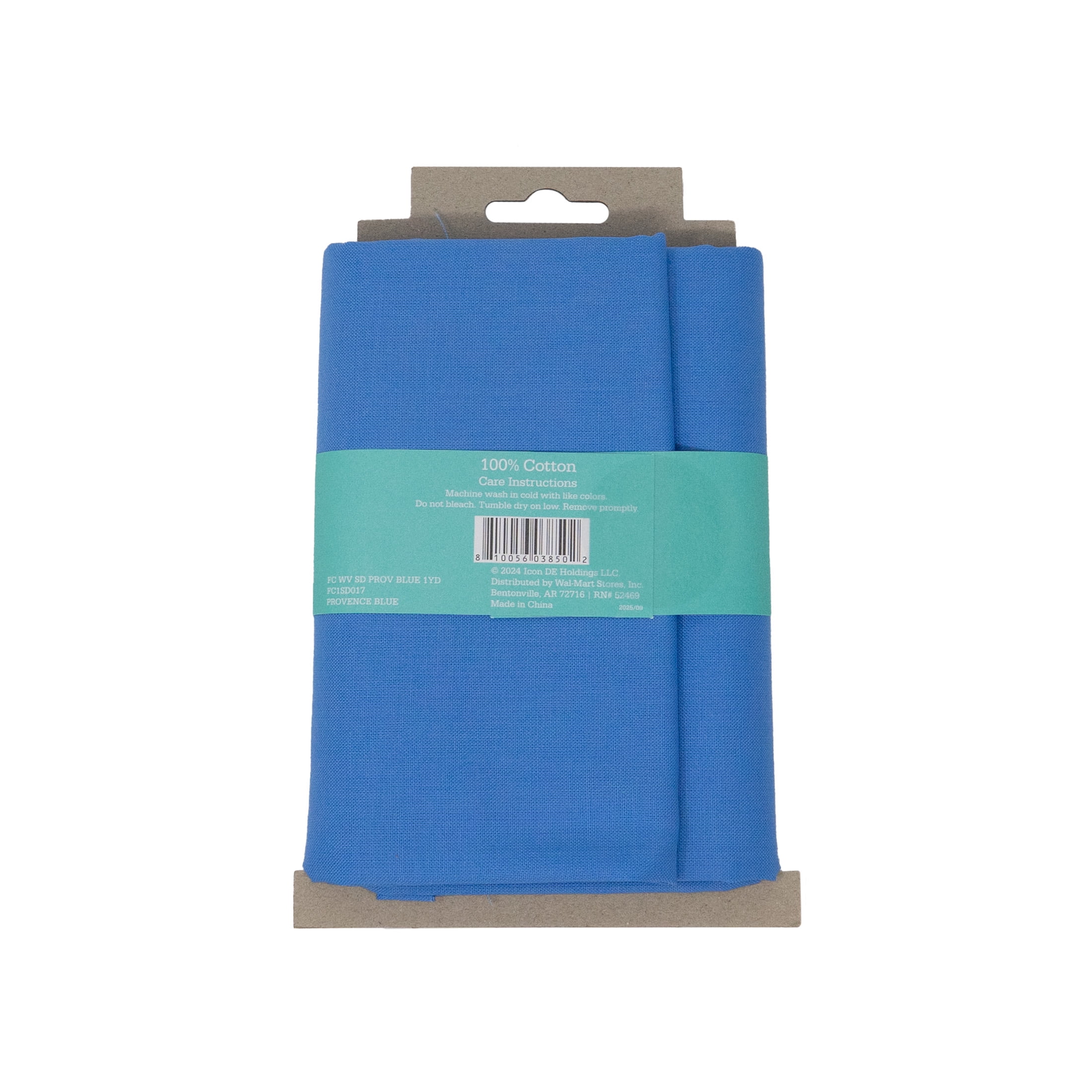 (2 pack) Waverly Inspirations 1 Yard Cut 100% Cotton Solid Fabric Solid Provence Blue 44" Wide for Quilting & Sewing