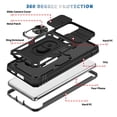 thumbnail image 6 of For Samsung Galaxy S24 5G Built in Sliding Camera Lens Protection & Finger Ring Stand Holder Hybrid TPU PC Shockproof Phone Case Cover by Xpression - Silver, 6 of 10