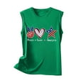 thumbnail image 3 of TDYHUAO Patriotic Tank Tops for Women - Peace Love America 4th of July Tops for Women - Casual Summer Tanks for July 4th, 3 of 4