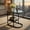 Black, variant on Demi Bonn C-Shaped Modern Side Table, Faux Marble Tabletop, 2-Tier Storage, Metal Frame, Black