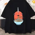 thumbnail image 3 of Camisetas de Anime japonés para mujer, camisetas con patrón de dibujos animados de cómic Harajuku, ropa estética, camisetas gráficas Y2K, 3 of 4