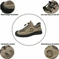 thumbnail image 2 of Mens Casual Sandals Breathable Outdoor Summer Hollow Mesh Non-slip Beach Hiking Leather Closed Toe Handmade Water Shoes Brown 9 US, 2 of 7