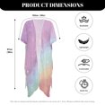 thumbnail image 6 of HELLHERO Polyester Bathing Suit Cover Up for Summer Long Free Size Casual Lightweight Swimsuit Cover Up Colorful Galaxy, 6 of 6