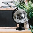 thumbnail image 6 of Yvsxxv 1 Silver Disco Ball Globe Figurines & Knick-Knacks Reflective Rotating Sparkle Globe for Office Desk, 6 of 7