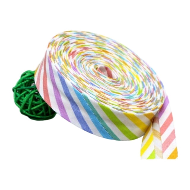 Cotton Bias Tape For Versatile And Fashionable DIY Projects Dotted And Striped Series Edging Ribbon Print Bias Tape Add Stylish Touch To Sewing Projects Dotted And Striped Series Edging Ribbon Durabl