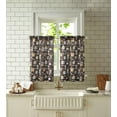 thumbnail image 5 of dinii Vegetables Slub Kitchen Curtains Window Tier Valance Set Farmhouse Short Café Bathroom Window, 5 of 6