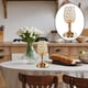thumbnail image 4 of Portavelas de cristal, candelabro de metal dorado para bodas S, 4 of 9