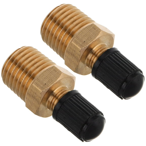 MLINS 2pcs Car Air Inflator Adapter 1/4 NPT Brass Vehicle Tire Fill Valve Connector for Auto Portable Air Compressor Pump Air Hose Air Chuck
