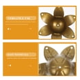 thumbnail image 3 of SKISUNO 10Pcs Golden Plastic Bead Caps for Wind Chime Making Lightweight Decorative Parts, 3 of 6