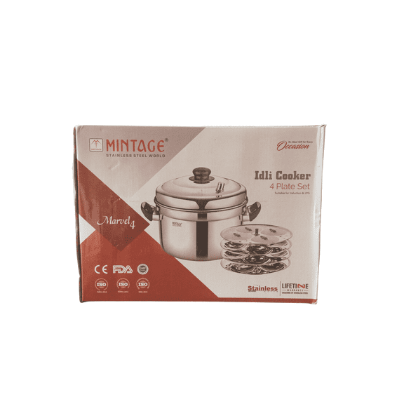 MINTAGE IDLI COOKER(4 PLATE SET)