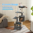 thumbnail image 5 of Vibrant Life Medium Cat Tree Tower with Scratching Post and Cozy Condo, Gray, 5 of 9