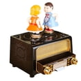 thumbnail image 1 of Mini tocadiscos retro Music Box con figuras de pareja bailando, 1 of 3