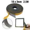 thumbnail image 6 of 2.5M 18x3mm Wide Black Flat Stove Rope Self Adhesive Glass Seal Stove Fire Rope, 6 of 9