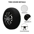 thumbnail image 4 of Easygdp Flamingo Wheel Sun Guard, Spare Tire Cover,Universal Trailer Suv Truck Camper Travel,Easy To Install And Remove -16 Inch, 4 of 9
