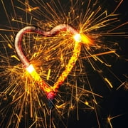 Wedding Sparklers - Heart Shaped Party Sparklers - 36 Count