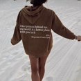 thumbnail image 5 of Wamejoo Dear Person Behind Me' Sweatshirt, You are Enough Hoodie, Graphic Sweatshirts Pullover Hoodie (Khaki, XL), 5 of 5