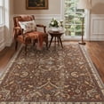 thumbnail image 3 of KUETH Modern 8x10 Area Rugs for Living Room, Non Slip Machine Washable Retro Rugs, Low Pile Chenille Print Rug for Bedroom, Dining Room, Home Office, 3 of 4